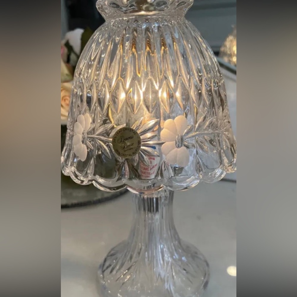 Princess House Crystal Lamp